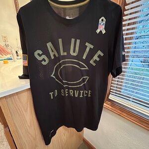 Dri fit  Chicago Bears Black Salute to Service NFL T-Shirt